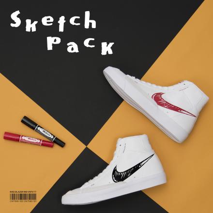 国内販売中/14日発売予定】ナイキ ブレーザー ミッド 77 スケッチ 全2