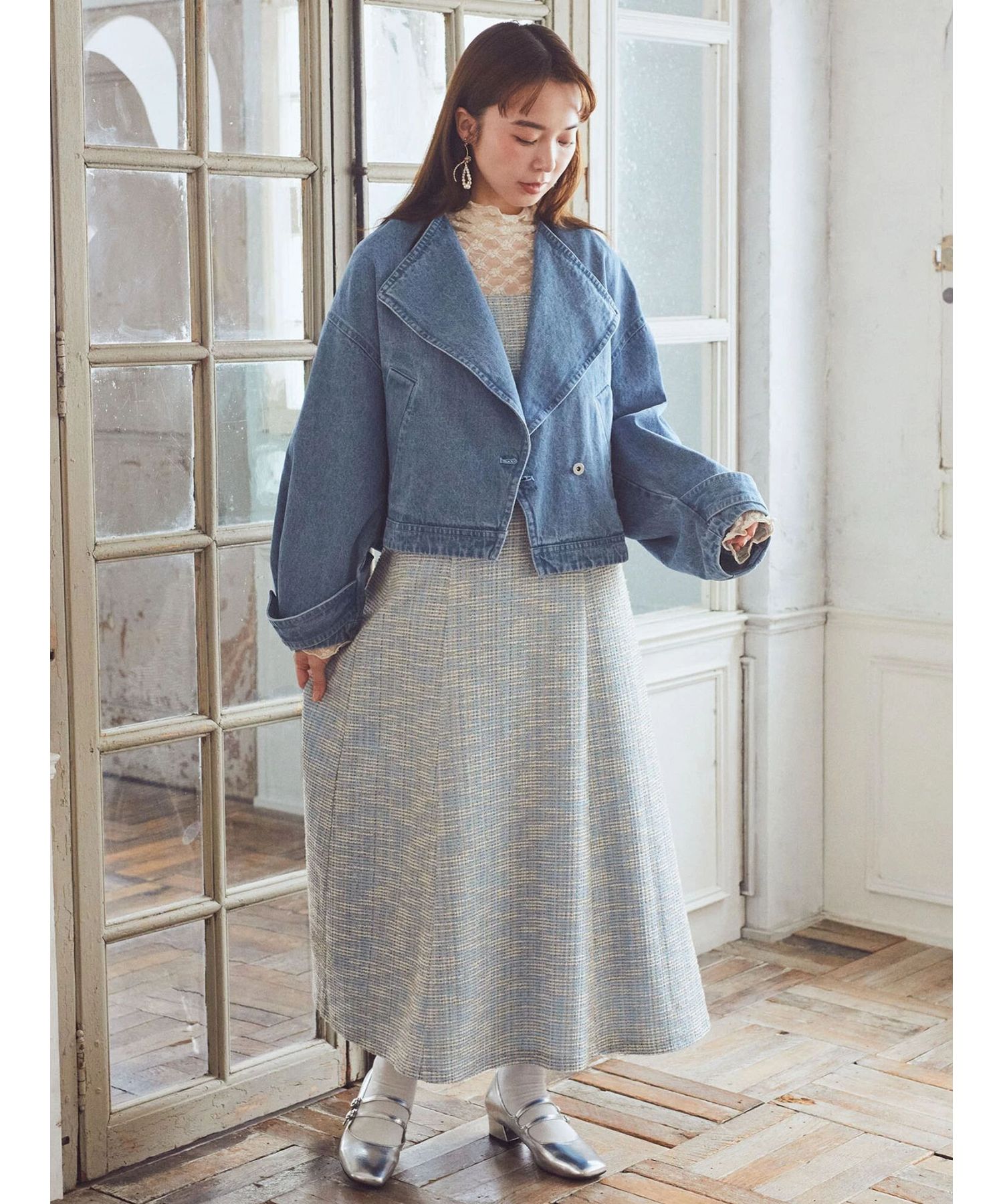 ツイードワンピース/earth music&ecology（アース ミュージック