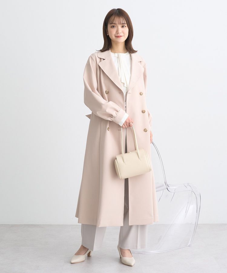 パフスリーブトレンチコート/earth music&ecology（アース