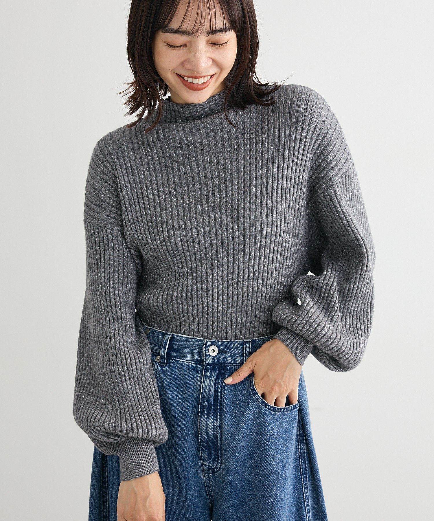 swing by ボトルネックラメニット/Green Parks（グリーン パークス）の