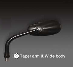 Webike | CRAFTMAN クラフトマン モーフィングミラー テーパーシャフト