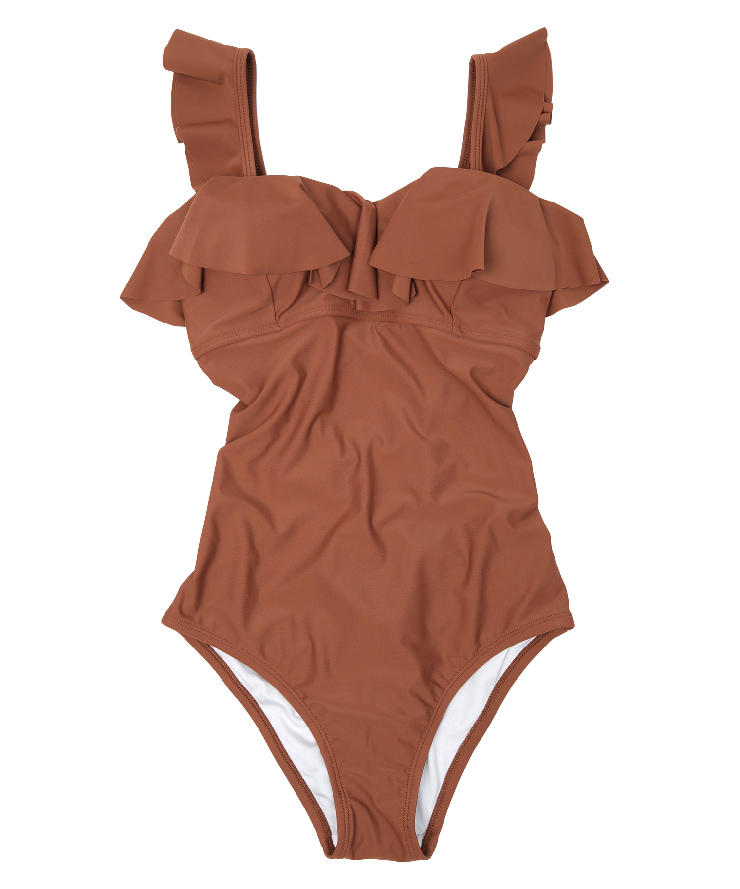 バッククロスフリルワンピース/水着【SEADRESS シードレス】 | titivate