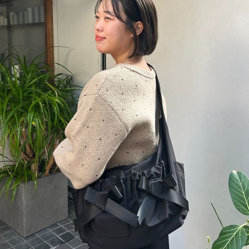 SAPON】撥水リボンナイロンショルダーバッグ | prose verse(プロズ