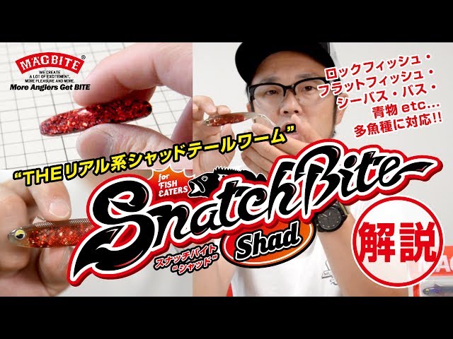 スナッチバイトシャッド 3inch | ソルトルアーブランド【MAGBITE】