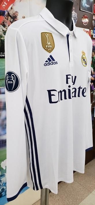 レアル、マドリード（H）16/17 選手支給長袖 UEFA CL用 ロナウド＃7