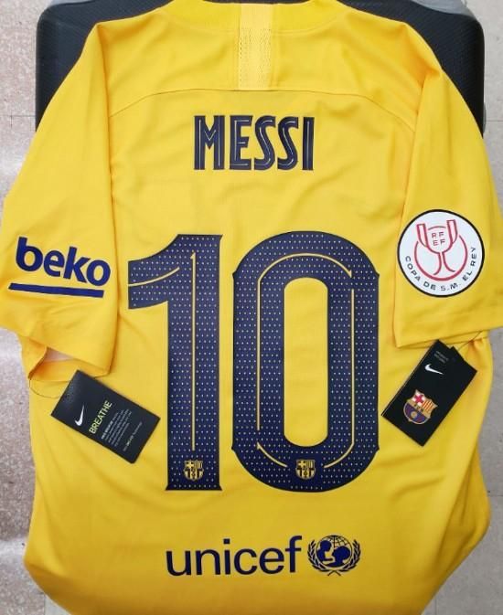 選手支給品バルセロナ メッシ 20/21 Copa final ユニフォーム 選手支給