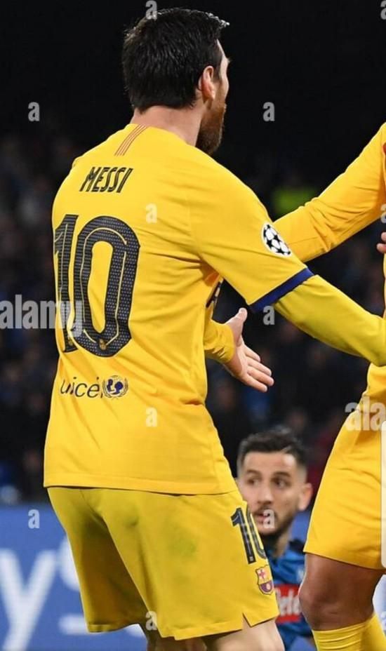 FCバルセロナ（A）19/20 選手支給 UEFA CL用 メッシ＃10