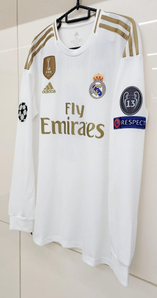 レアルマドリード（H）19/20 長袖 CL用 セルヒオ・ラモス＃4 +