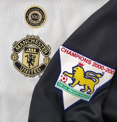 マンチェスターU（AWAY 100周年）01/02 長袖 ベッカム＃7 +