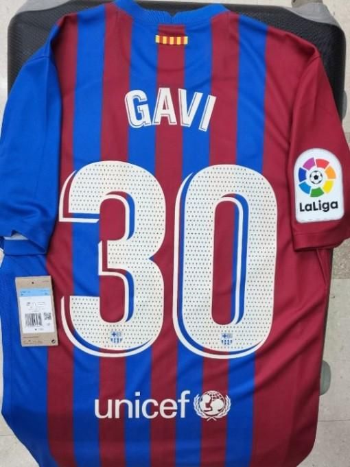 FCバルセロナ（H）21/22 ガビ＃30 ＆ ぺドリ＃16 + LEPパッチ