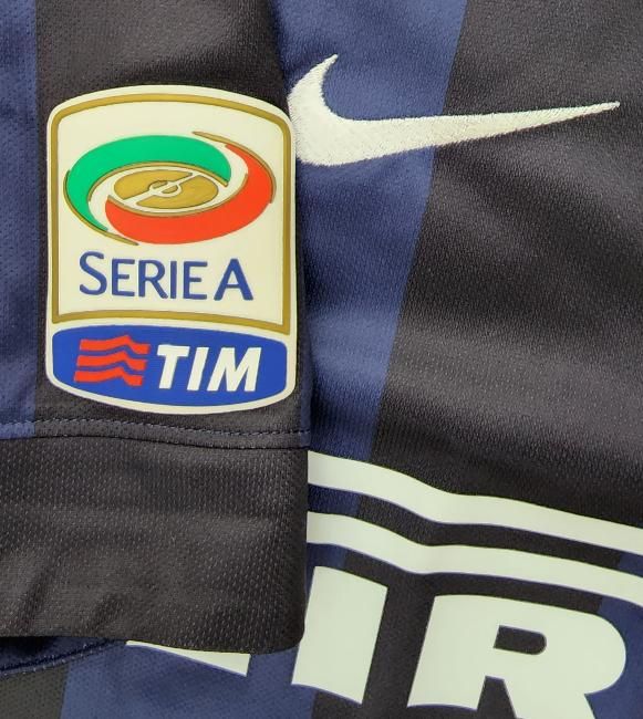 インテル（H） 13/14 J,サネッティ＃4 引退試合、金刺繍＆パッチ