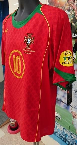 ポルトガル（H) EURO2004 ルイコスタ＃10 ＋パッチ＆マッチデイ付。