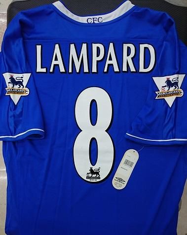 チェルシー（H)03/04 ランパード＃8 +パッチ付。