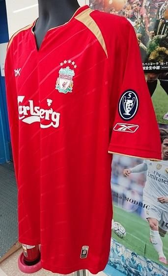 リバプール（H)05/06 UEFA CL用 ジェラード＃8 +パッチ2個