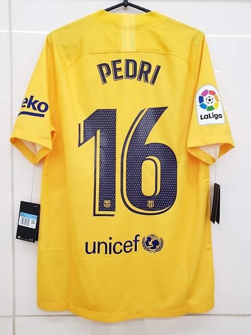 FCバルセロナ（4th）20/21 ペドリ＃16 + LFPパッチ（大）付。