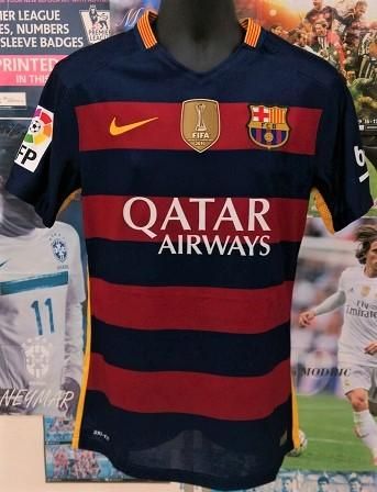 FCバルセロナ（H)15/16 オーセンティック 選手用番号付き！メッシ