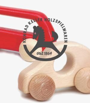 Konrad Keller ケラー社 バウクレーン 色付 - 木のおもちゃ赤ちゃんの