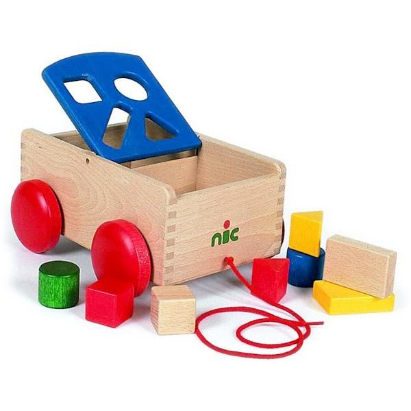 nic ニック社 N車付ポストボックス - 木のおもちゃ赤ちゃんのおもちゃ