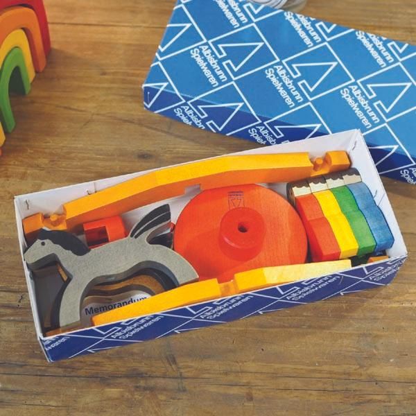 Albisbrunn アルビスブラン] メリーゴーランド 小 - 木のおもちゃ