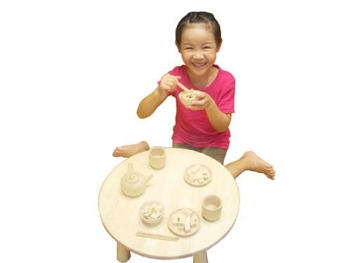 木遊舎］おままごとちゃぶ台 大 - 木のおもちゃ 赤ちゃんのおもちゃ