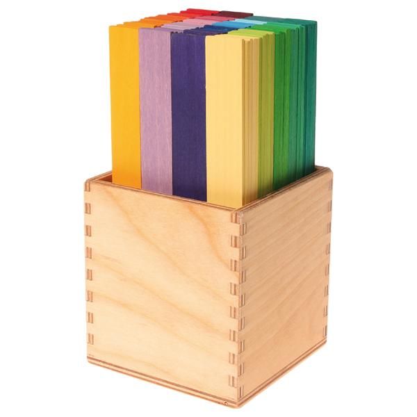 Grimm's Spiel & Holz Design グリムス社］カラースティック 100P - 木