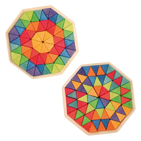 Grimm's Spiel & Holz Design グリムス社］にじのオクタゴン 大 72P