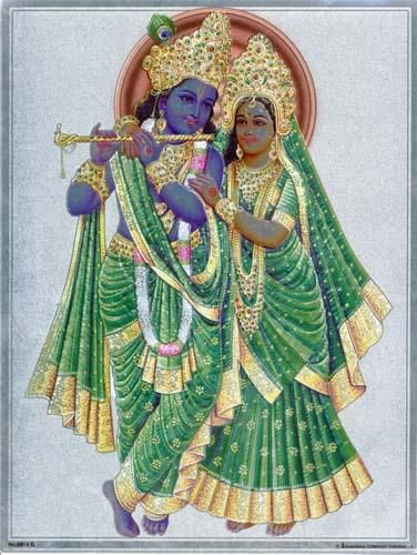 ラーダークリシュナ・ポスター - スピリチュアルインド雑貨 SitaRama