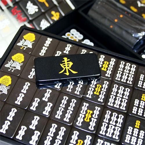 麻雀セット激安販売】オール黒牌 麻雀牌 九龍牌（クーロンパイ