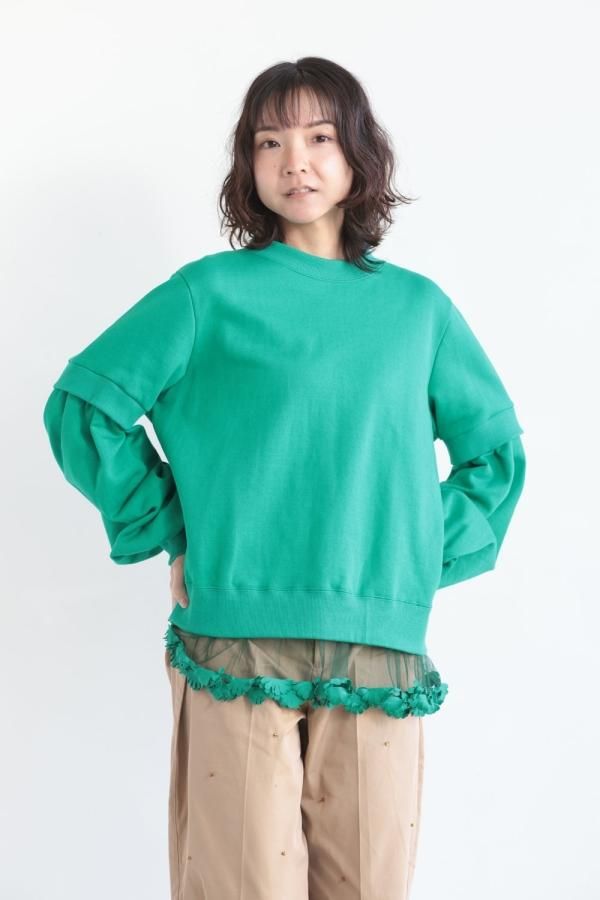 MUVEIL(ミュベール) フラワーパーツプルオーバー - YAMAROKU（ヤマロク