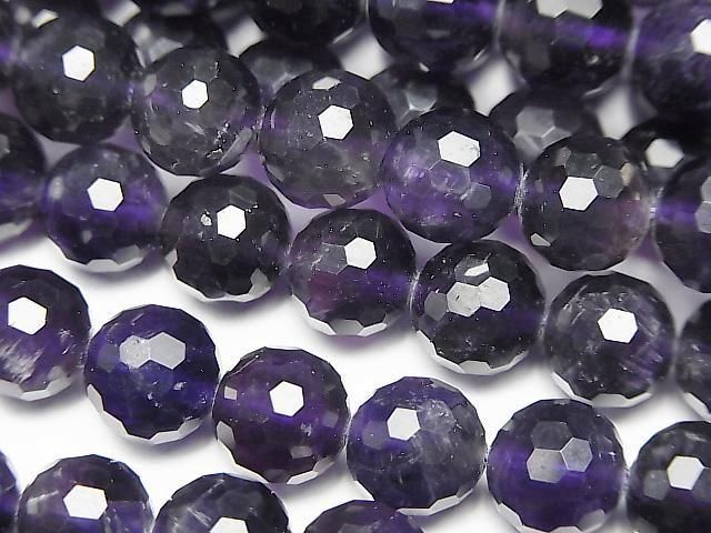 動画】【素晴らしい輝き】アメジストAA++ 128面ラウンドカット8mm 半連