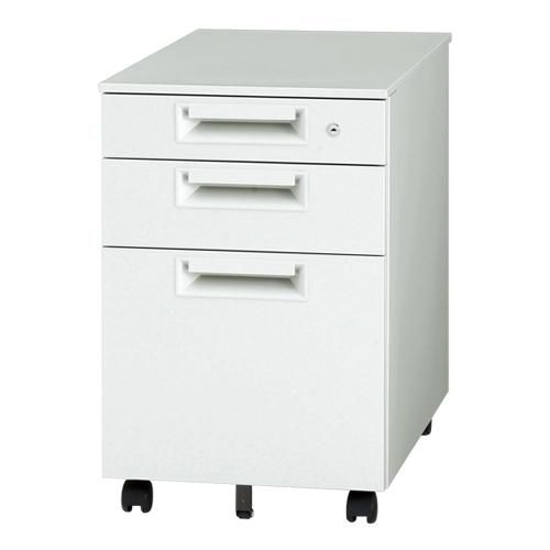 プラス サイドキャビネット3段 JS-046SC-B3 W4 【幅396×奥行577×高さ