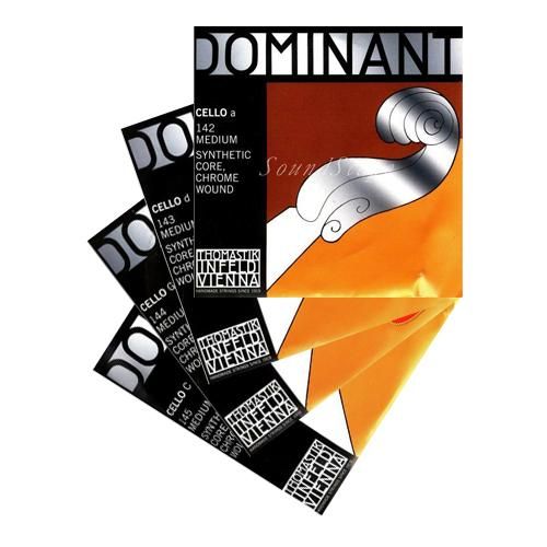 トマスティック ドミナント チェロ弦ADGCセット｜温かくクリア
