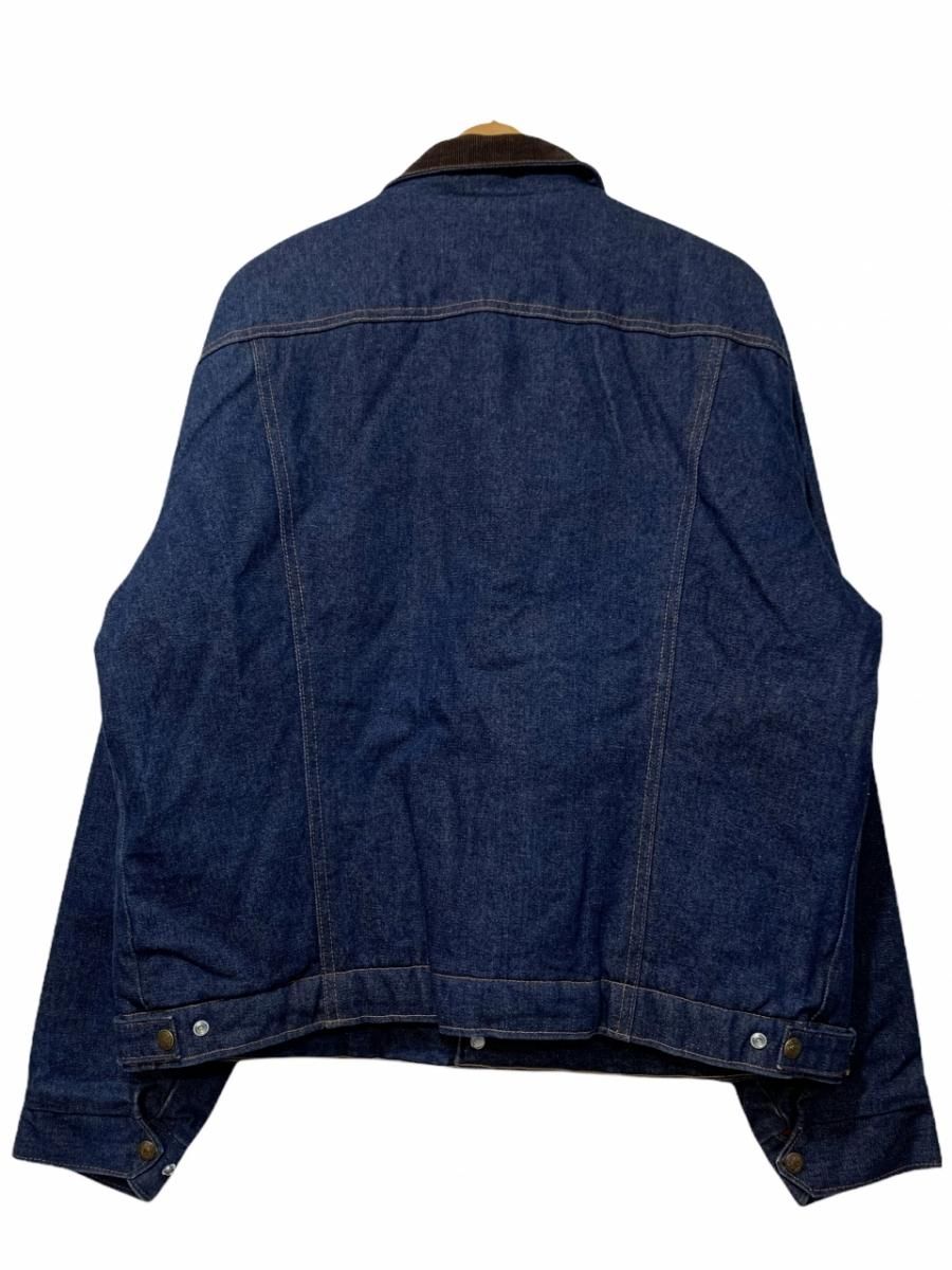 USA製 80s SADDLE KING WESTERN Boa Denim Jacket 濃紺 46 LONG サドル