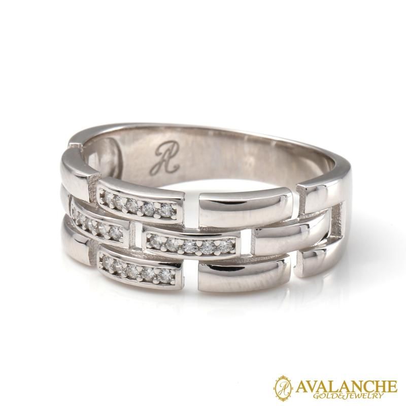 シルバー テニスブレスレット 幅4mm 18cm-19cm AHBL-D042-CROSS