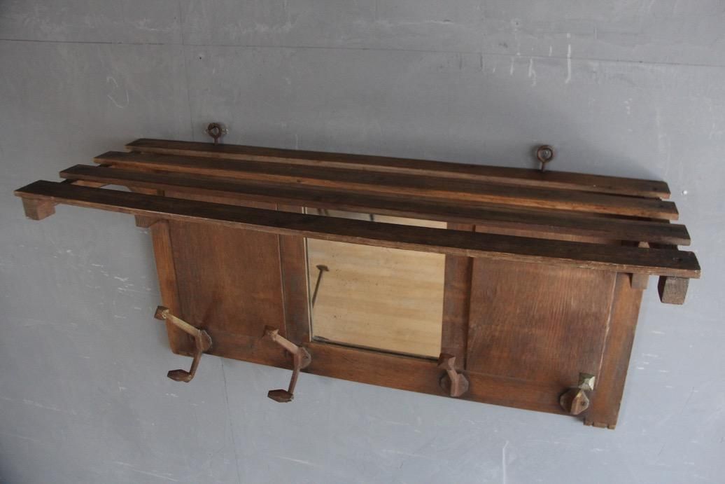 フランスアンティーク 木製ウォールシェルフ（壁掛け棚、吊り棚） - L