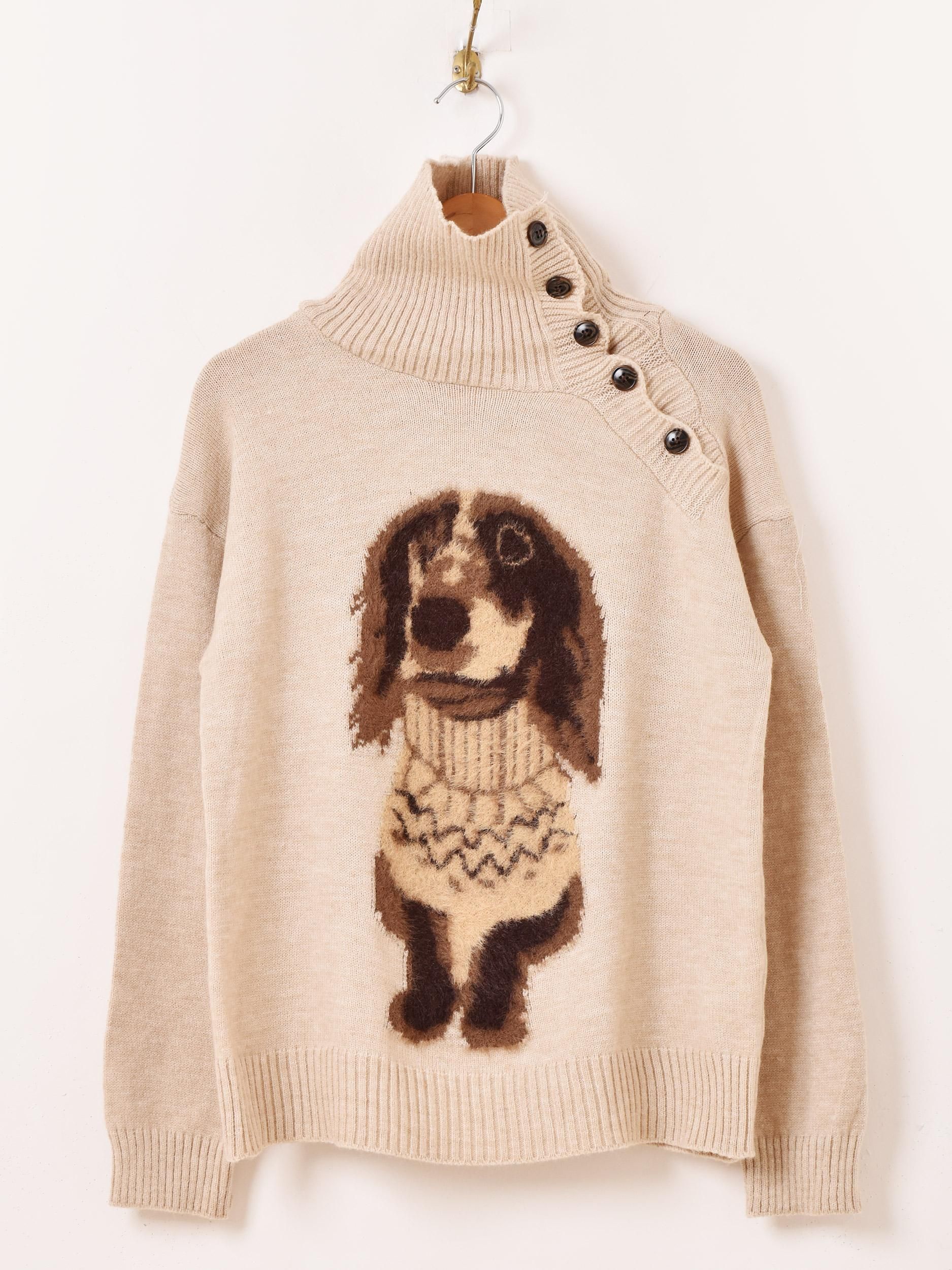 Meridian」ダックスフント タートルネックセーター - 古着屋