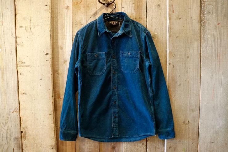 RRL(ダブルアールエルラルフローレン):インディゴ コーデュロイ シャツ