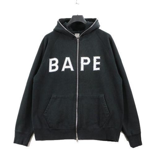 A BATHING APE アベイシングエイプ ラインストーン BAPEロゴ ジップ