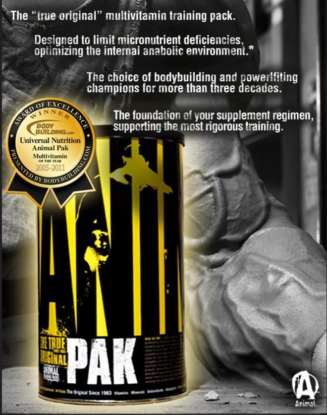 アニマルパック(44パック)】 ユニバーサル マルチビタミン