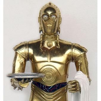 スターウォーズ ： C-3PO 等身大フィギュア【ウエイター】 - 店舗