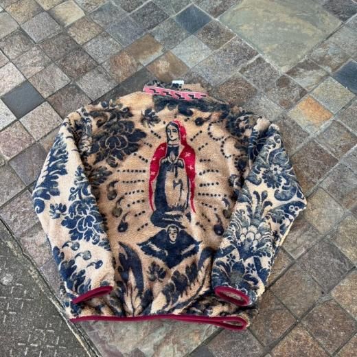 KAPITAL]ダマスク柄フリースZIPブルゾン（バージンマリア） - TAKE