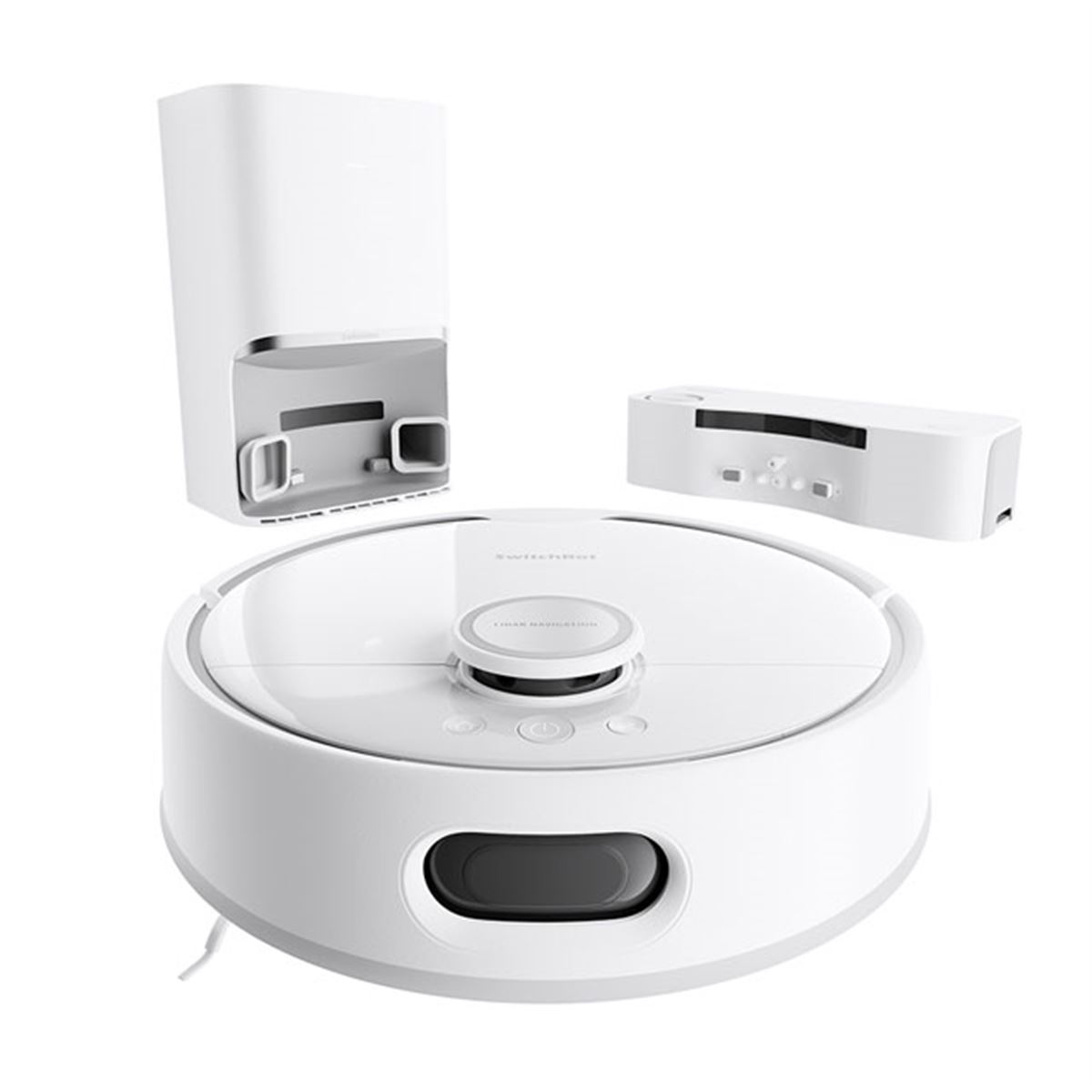 ゴミ収集ステーション＆水交換ステーションを設けたロボット掃除機