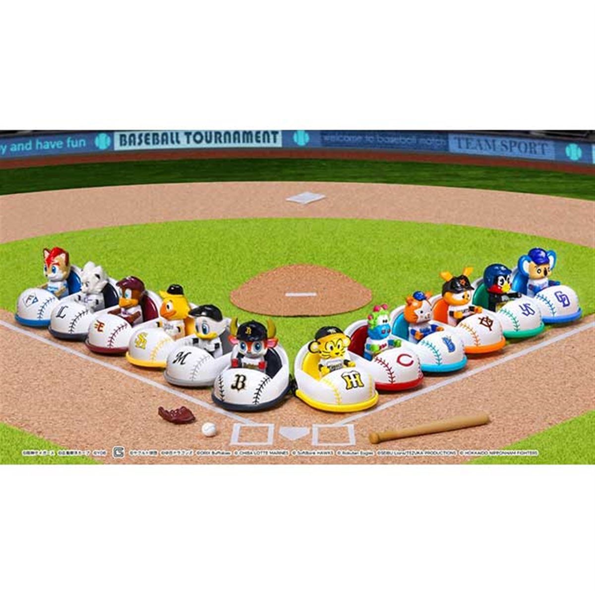 タカラトミー、12球団のマスコットを乗せた「プロ野球トミカ」を8月