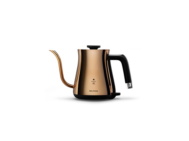 バルミューダ、電気ケトル「BALMUDA The Pot」にスターバックス
