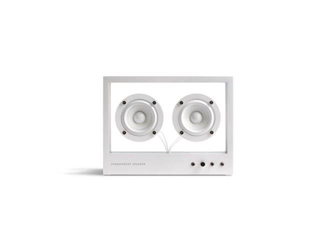 全パーツをモジュール化、透明ボディのスピーカー「TRANSPARENT