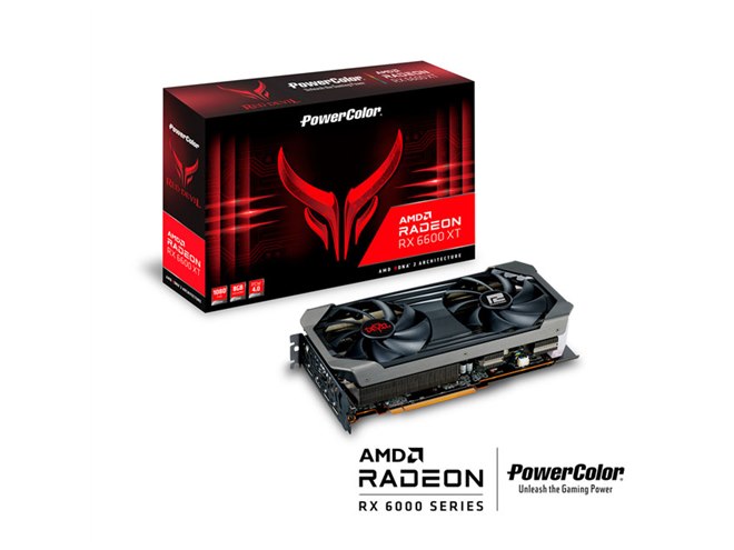 PowerColor「Red Devil」「Hellhound」からRadeon RX 6600 XTビデオ
