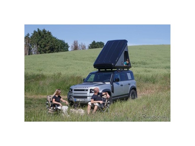 ランドローバー ディフェンダー 新型、純正ルーフテントを欧州設定