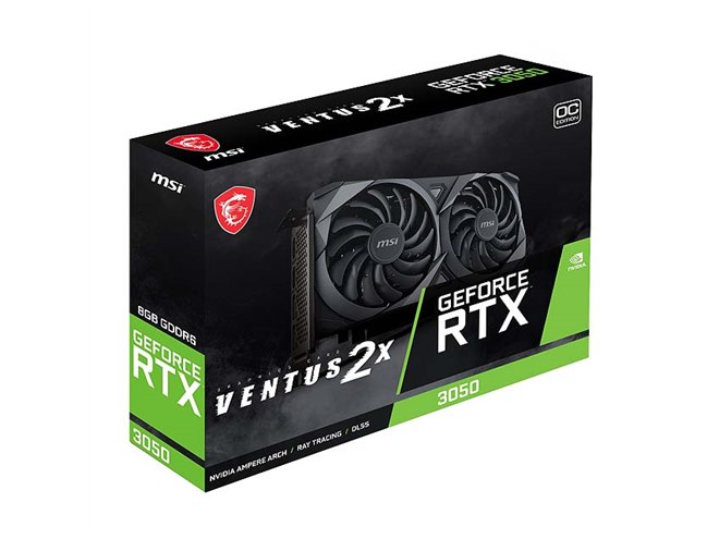 MSI、「GeForce RTX 3050」を搭載したビデオカードのOCモデル - 価格.com