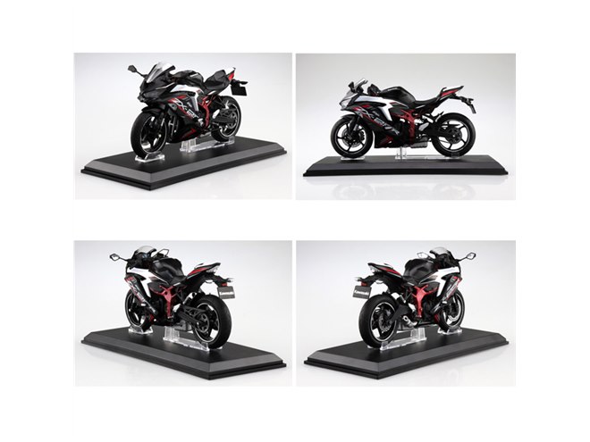 1/12スケールの「KAWASAKI Ninja ZX-25R」がブラックなど3色で登場