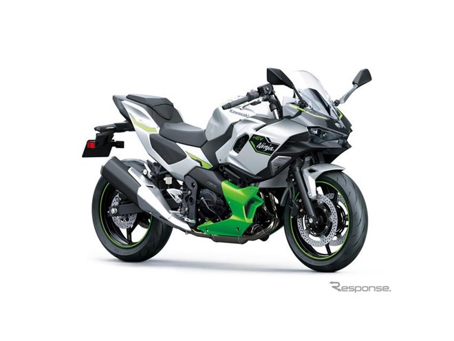 世界初のストロングハイブリッドバイク、カワサキがジャパンモビリティ